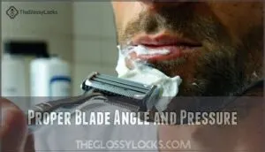 proper blade angle and pressure