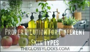 proper dilution for different skin types