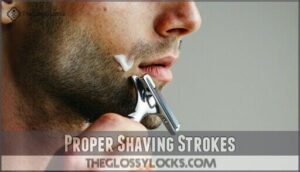 proper shaving strokes