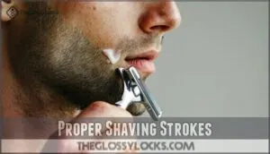 proper shaving strokes