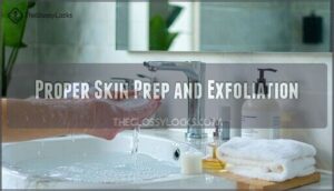 proper skin prep and exfoliation