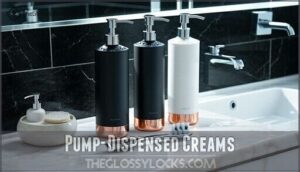 pump-dispensed creams