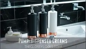 pump-dispensed creams