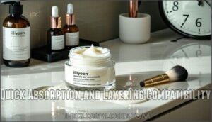 quick absorption and layering compatibility