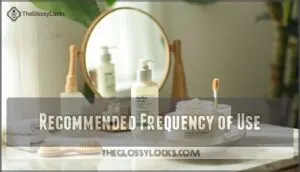 recommended frequency of use