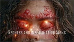 redness and inflammation signs