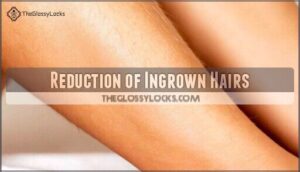 reduction of ingrown hairs