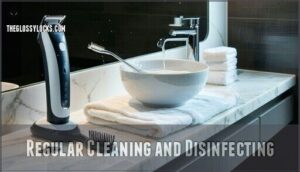 regular cleaning and disinfecting