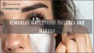 removing waterproof mascara and makeup