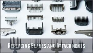 replacing blades and attachments
