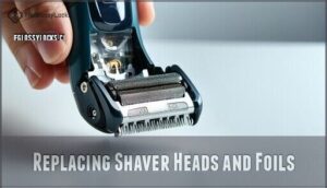replacing shaver heads and foils