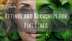 retinol and bakuchiol for fine lines