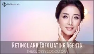 retinol and exfoliating agents