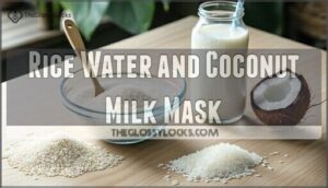 rice water and coconut milk mask