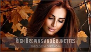rich browns and brunettes