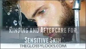 rinsing and aftercare for sensitive skin