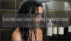 rinsing and conditioning instructions