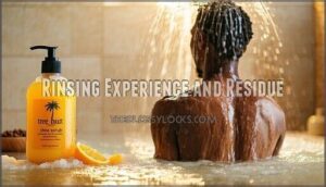 rinsing experience and residue