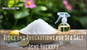 risks and precautions for sea salt acne therapy