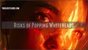 risks of popping whiteheads