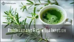 rosemary and green tea infusion