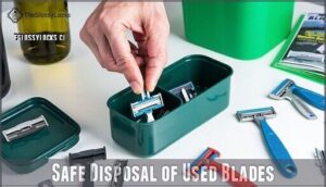safe disposal of used blades