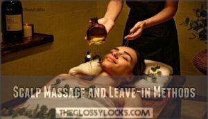 scalp massage and leave-in methods