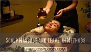 scalp massage and leave-in methods