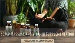 scalp massage and vitamin supplementation