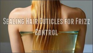 sealing hair cuticles for frizz control