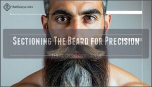 sectioning the beard for precision