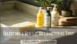 selecting a gentle, antibacterial soap
