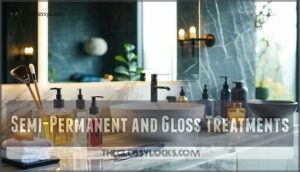 semi-permanent and gloss treatments