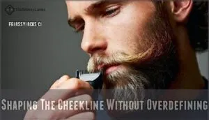 shaping the cheekline without overdefining