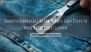 sharpen disposable razor blades