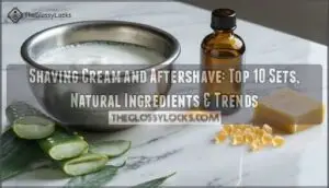 shaving cream and aftershave