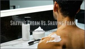 shaving cream vs. shaving foam