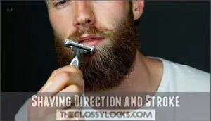 shaving direction and stroke