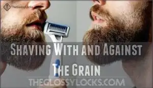 shaving with and against the grain