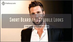 short beard and stubble looks
