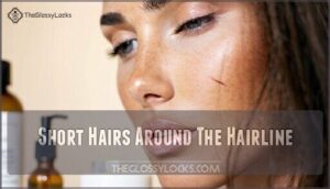 short hairs around the hairline short hairs around the hairline