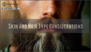 skin and hair type considerations