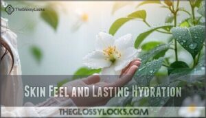 skin feel and lasting hydration