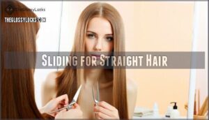sliding for straight hair