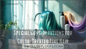special considerations for color-treated fine hair