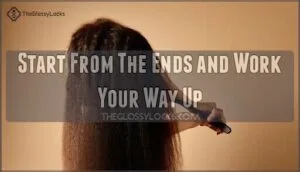 start from the ends and work your way up