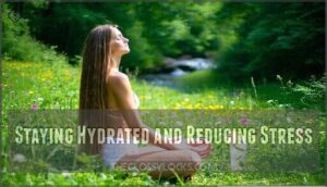 staying hydrated and reducing stress
