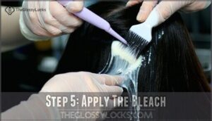 step 5: apply the bleach