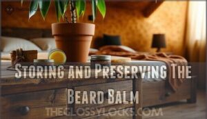 storing and preserving the beard balm