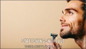 stretching skin taut